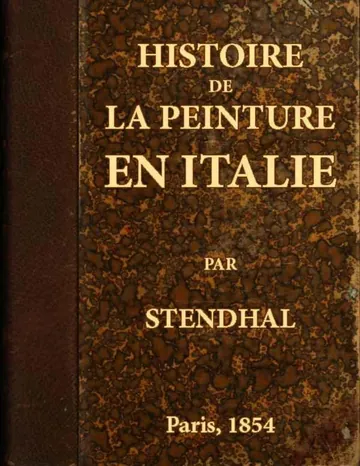 Histoire de la peinture en Italie de Stendhal, couverture du livre