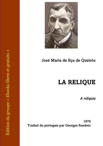 La Relique de José Maria de Eça de Queirós, couverture du livre