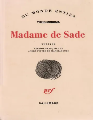 Madame de Sade de Yukio Mishima, couverture du livre