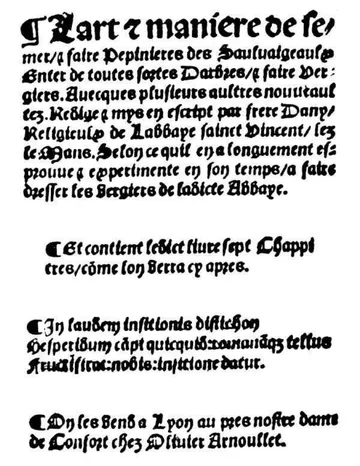 L'art et maniere de semer de David Brossard, couverture du livre