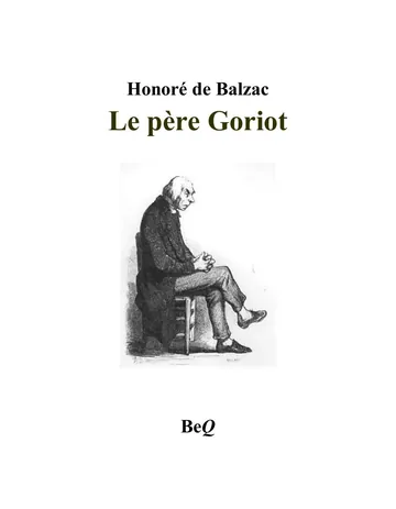 Le père Goriot d’Honoré de Balzac, couverture du livre