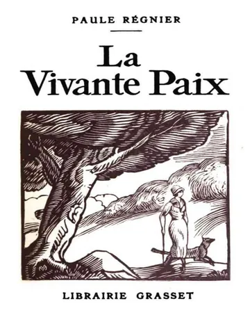La vivante paix de Paule Régnier, couverture du livre