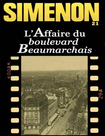 L'Affaire du boulevard Beaumarchais de Georges Simenon, couverture du livre