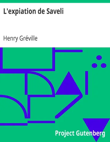 L'expiation de Saveli d’Henry Gréville, couverture du livre