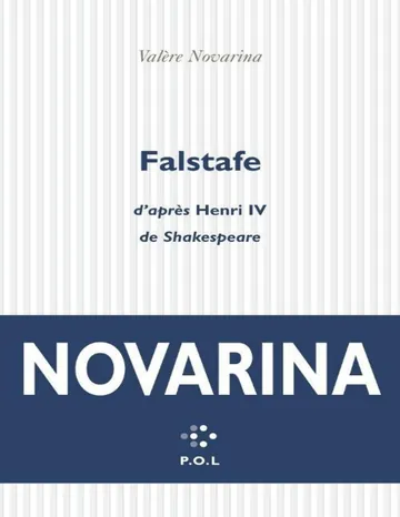 Falstafe de Valère Novarina, couverture du livre
