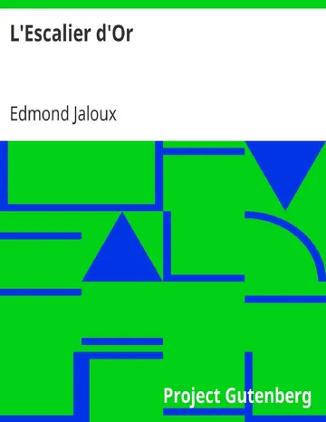 L'Escalier d'Or d’Edmond Jaloux, couverture du livre
