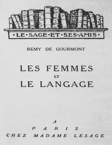 Les femmes et le langage de Remy de Gourmont, couverture du livre