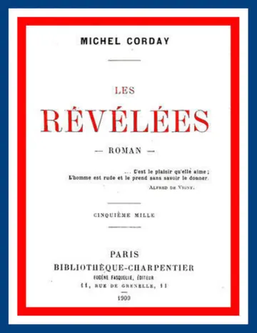 Les révélées: roman de Michel Corday, couverture du livre