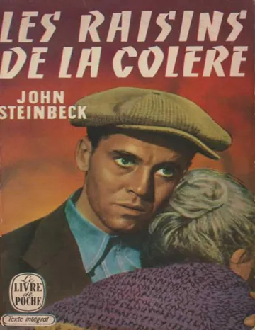 Les raisins de la colère de John Steinbeck, couverture du livre