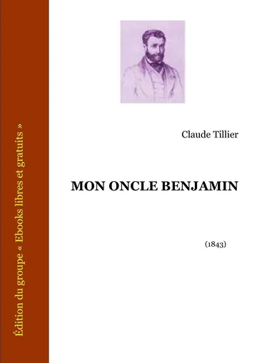 Mon Oncle Benjamin de Claude Tillier, couverture du livre