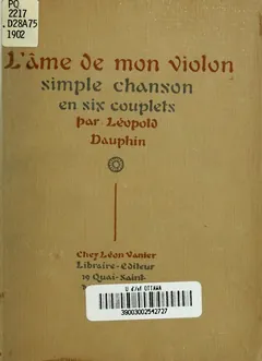 L’Âme de mon violon - Léopold Dauphin