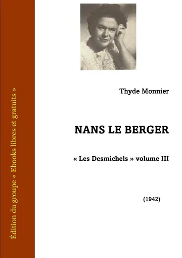 Nans le berger de Thyde Monnier, couverture du livre