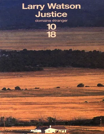Justice de Larry Watson, couverture du livre