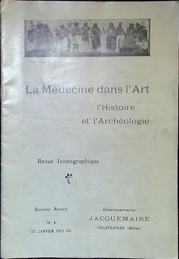 La médecine dans l’art de Félix Desvernay, couverture du livre