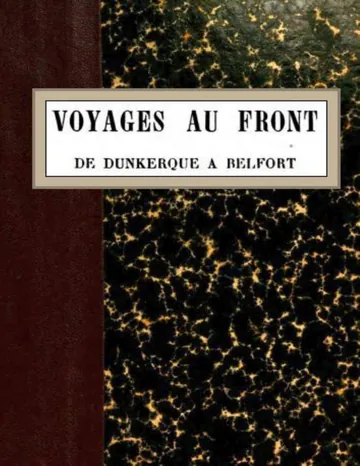 Voyages au front, de Dunkerque à Belfort d’Edith Wharton, couverture du livre
