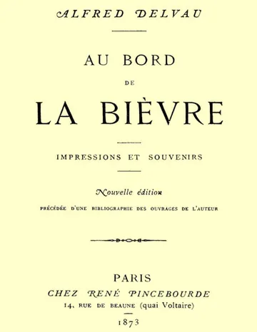 Au bord de la Bièvre: impressions et souvenirs d’Alfred Delvau, couverture du livre