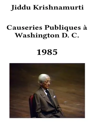 Causeries Publiques à Washington D.C. - 85 de Jiddu Krishnamurti, couverture du livre
