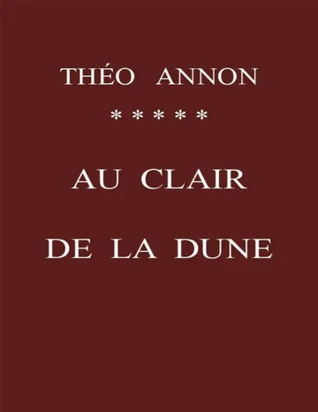 Au clair de la dune de Théodore Hannon, couverture du livre