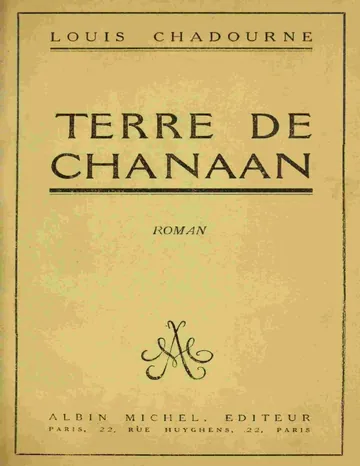 Terre de Chanaan de Louis Chadourne, couverture du livre