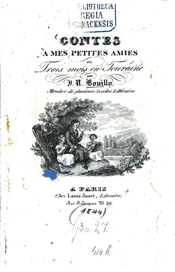 Contes à mes petites amies de Jean Nicolas Bouilly, couverture du livre
