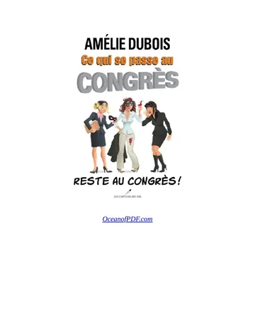 Ce qui se passe au congrès reste au congrès d’Amélie Dubois, couverture du livre