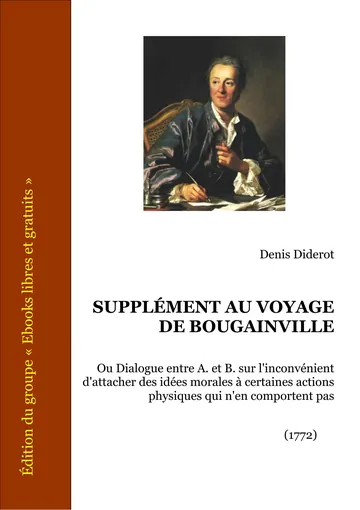Supplément au Voyage de Bougainville de Denis Diderot, couverture du livre
