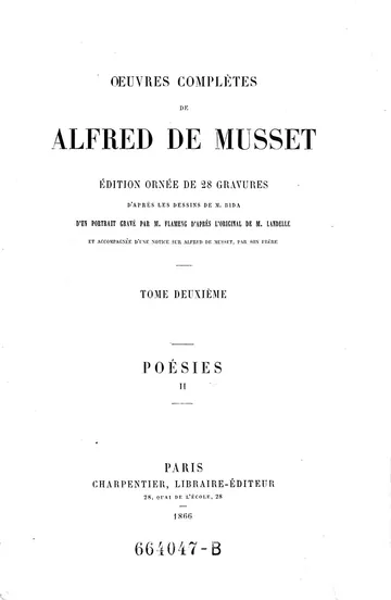 Œuvres Complètes de Alfred de Musset — Tome 6. d’Alfred de Musset, couverture du livre