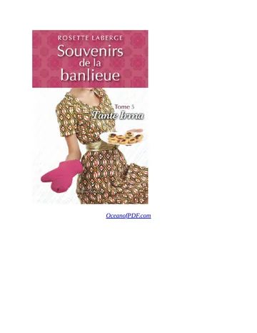 Souvenirs de la banlieue 5 de Rosette Laberge, couverture du livre