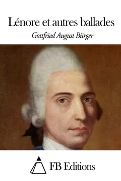 Lénore et autres ballades de Gottfried August Bürger, couverture du livre