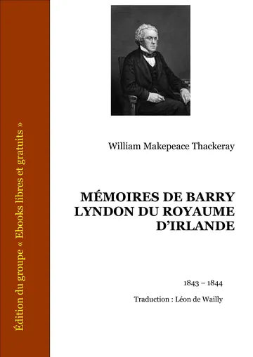Mémoires De Barry Lyndon Du Royaume D’irlande de William Makepeace Thackeray, couverture du livre