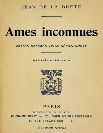 Ames inconnues de Jean de La Brète, couverture du livre