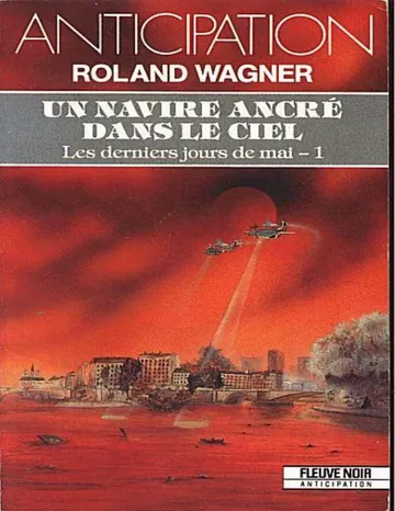 Un navire ancré dans le ciel de Roland Charles Wagner, couverture du livre