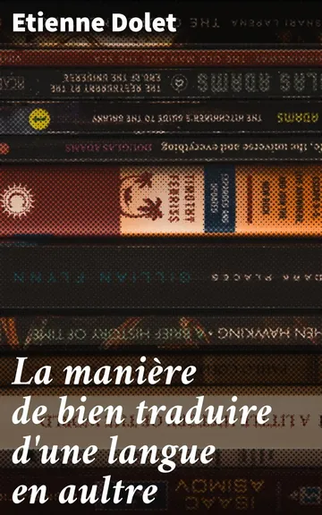 La manière de bien traduire d'une langue en aultre d’Etienne Dolet, couverture du livre