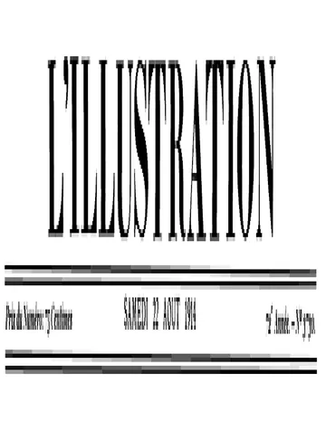 L'Illustration, No. 3730, 22 Août 1914 de Various, couverture du livre