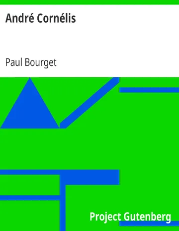 André Cornélis de Paul Bourget, couverture du livre