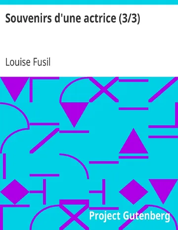 Souvenirs d'une actrice (3/3) de Louise Fusil, couverture du livre