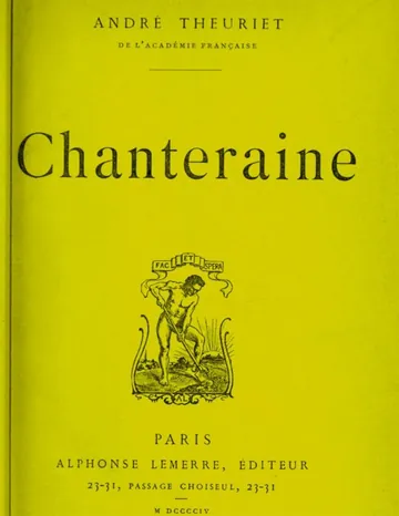 Chanteraine d’André Theuriet, couverture du livre