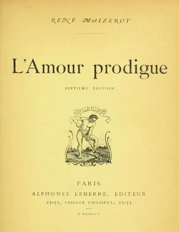 L'amour prodigue de René Maizeroy, couverture du livre