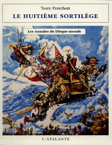 Le Huitième Sortilège de Terry Pratchett, couverture du livre