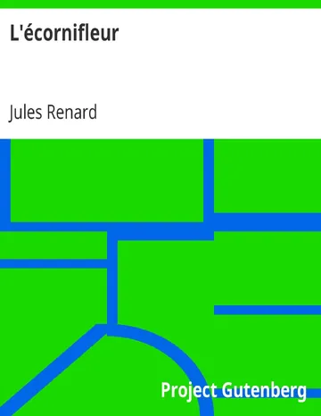 L'écornifleur de Jules Renard, couverture du livre