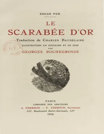 Le scarabée d'or d’Edgar Allan Poe, couverture du livre
