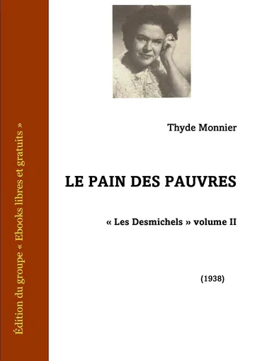 Le Pains des pauvres de Thyde Monnier, couverture du livre