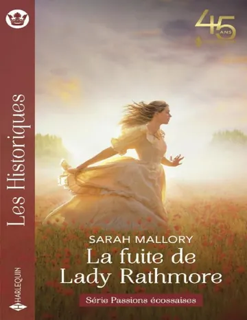 3 La fuite de Lady Rathmore de Sarah Mallory, couverture du livre