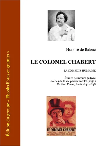Le Colonel Chabert d’Honoré de Balzac, couverture du livre