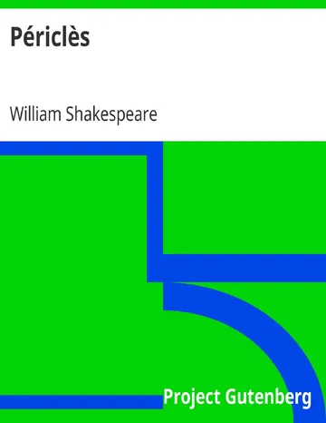 Périclès / Tragédie de William Shakespeare, couverture du livre