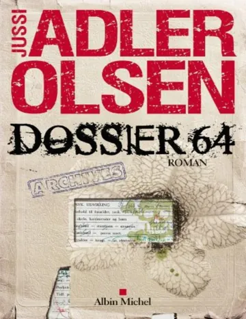 Dossier 64 d’Adler-Olsen, couverture du livre