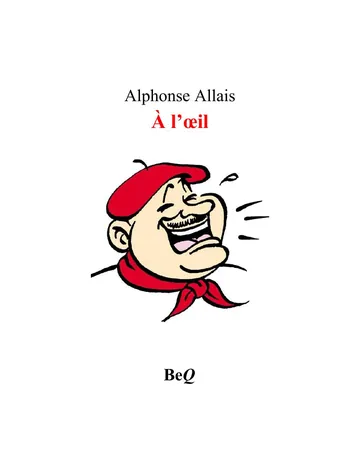 À l'oeil d’Alphonse Allais, couverture du livre