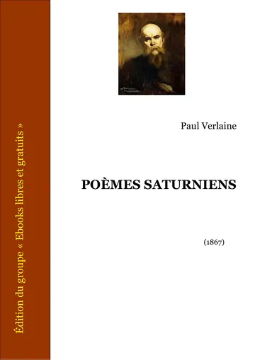 Poèmes Saturniens d’Unknown, couverture du livre