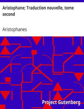 Aristophane; Traduction nouvelle, tome second d’Aristophanes, couverture du livre