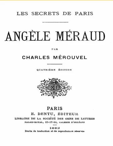 Angèle Méraud de Charles Mérouvel, couverture du livre